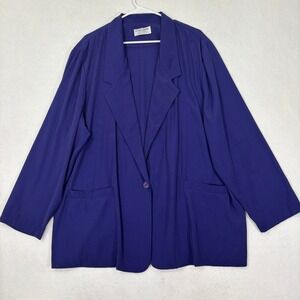 Vintage Alfred Dunner Blazer Women's‎ 24W Relaxed Fit Lightweight 90s